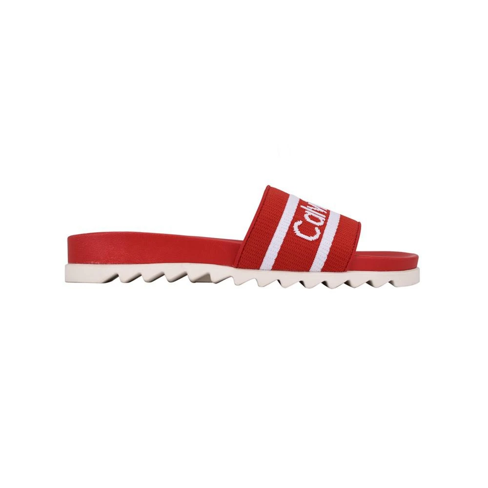 商品Calvin Klein|Women's Canina Logo Pool Slide Sandals,价格¥256,第2张图片详细描述