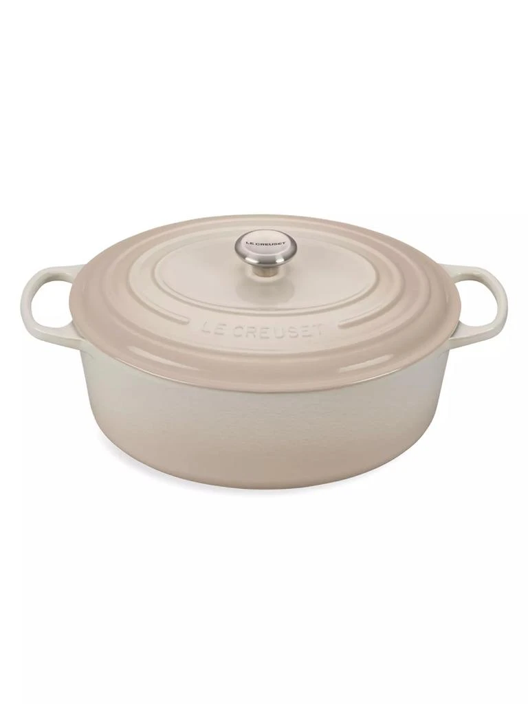 商品Le Creuset|9.5-Quart Signature Cast Iron Oval Dutch Oven,价格¥3934,第1张图片