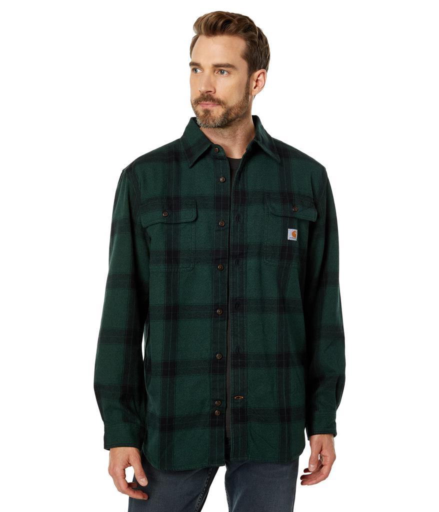 商品Carhartt|Loose Fit Heavyweight Flannel Long Sleeve Plaid Shirt,价格¥366,第1张图片