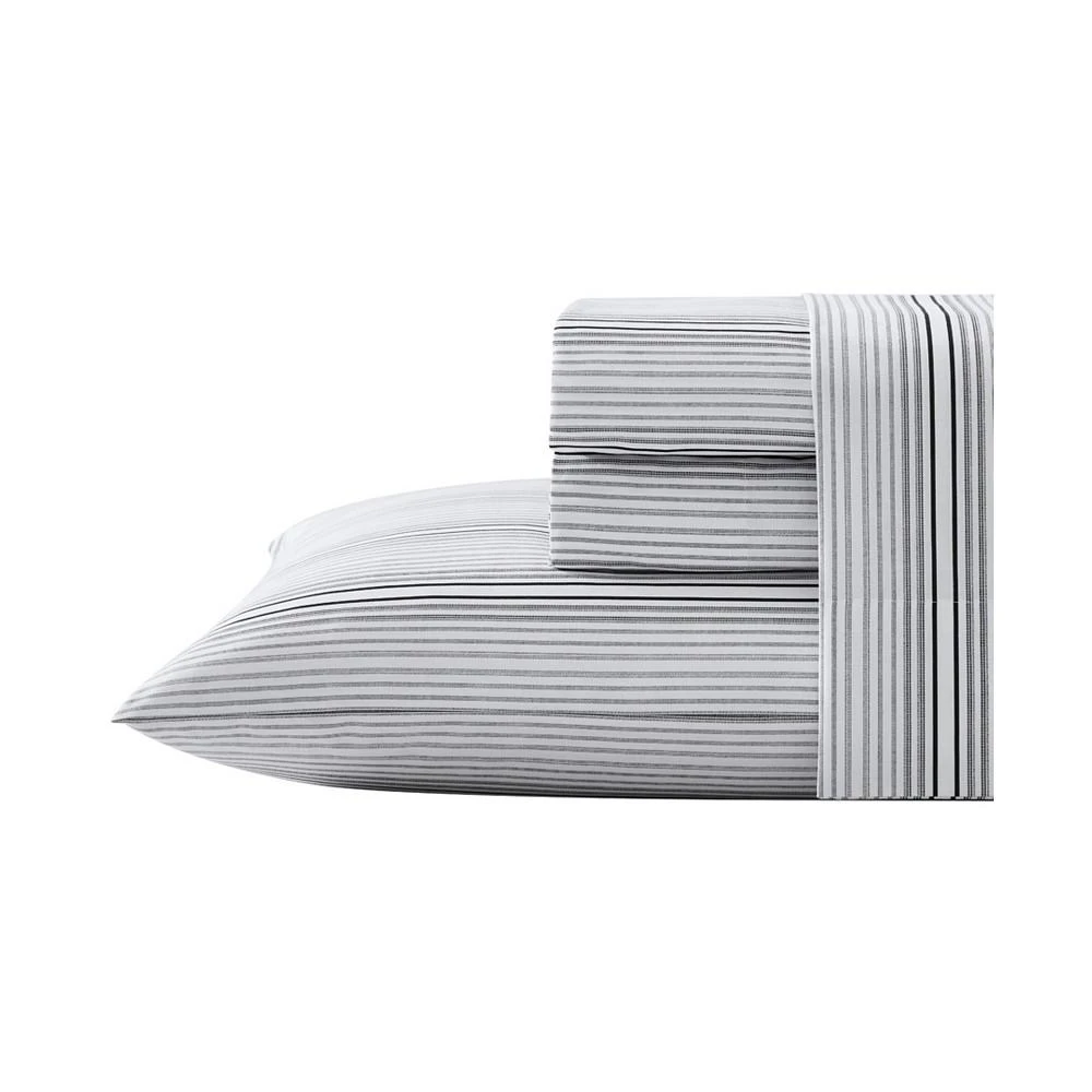 商品Kenneth Cole|CLOSEOUT! Lexington Stripe Cotton 4 Pc Sheet Set,价格¥579,第1张图片