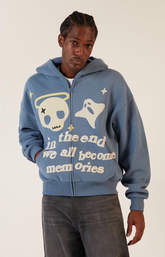 [XTONZ] UPSWELL GRAPHIC LOOSE FIT HOODIE ★大人気★ Men's Hooded Sweatshirts Loose Fit Activewear Tops with