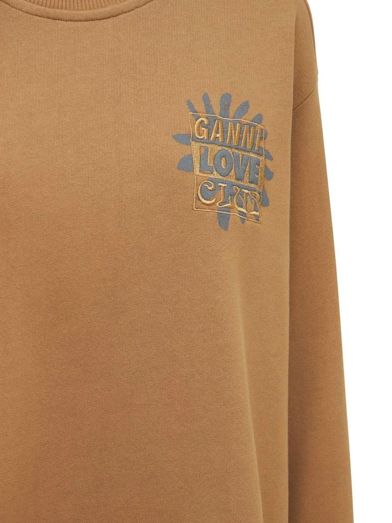 商品Ganni|Logo Cotton Jersey Sweatshirt,价格¥682,第3张图片详细描述