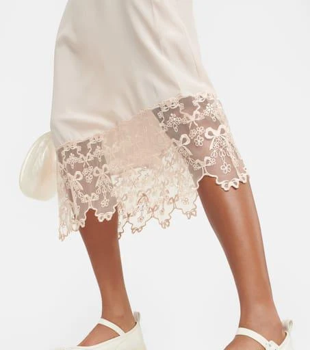 商品Simone Rocha|Crêpe de chine slip dress,价格¥4317,第5张图片详细描述