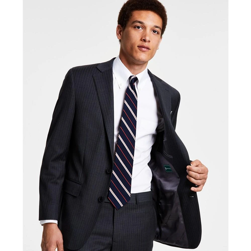 商品Brooks Brothers|Men's Classic-Fit Stretch Pinstripe Wool Blend Suit Jackets,价格¥2023,第4张图片详细描述