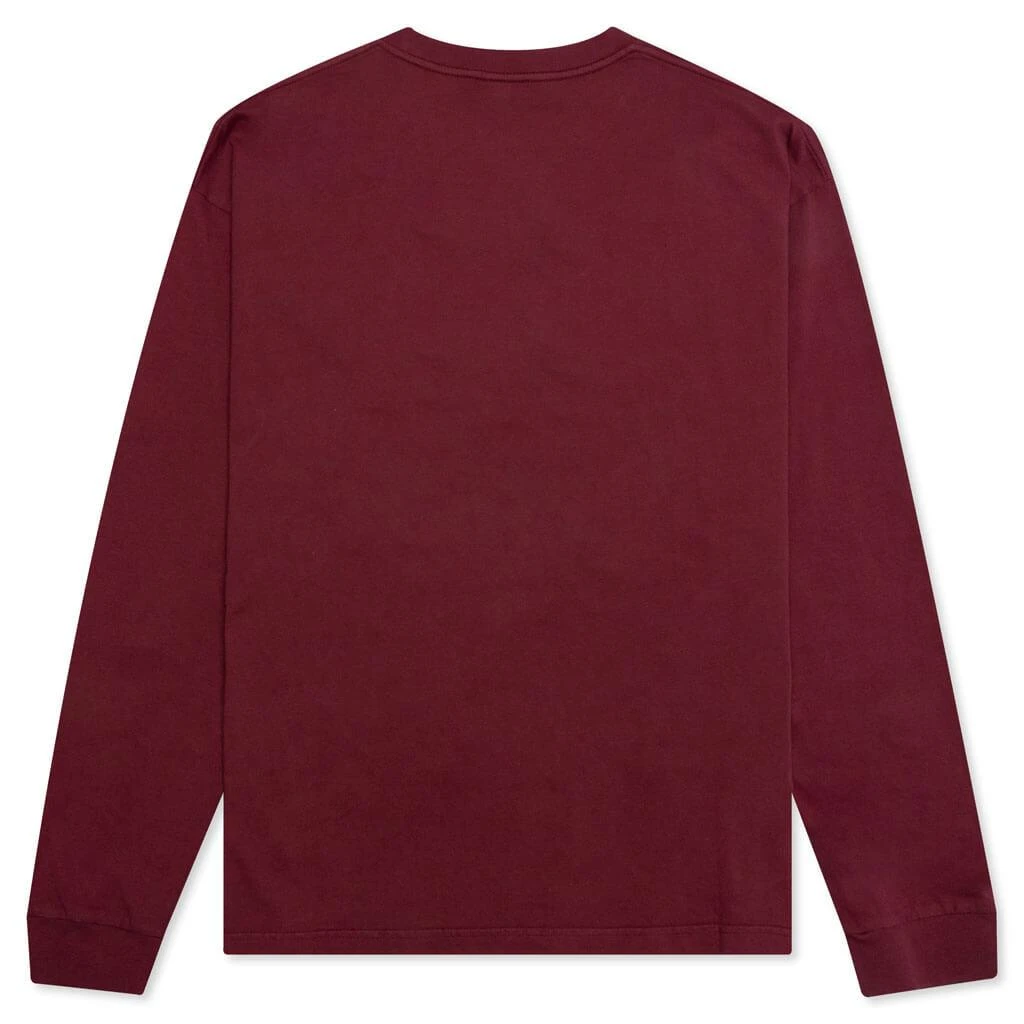 商品Brain Dead|Brain Dead Brain Roots L/S Tee - Maroon,价格¥244,第2张图片详细描述