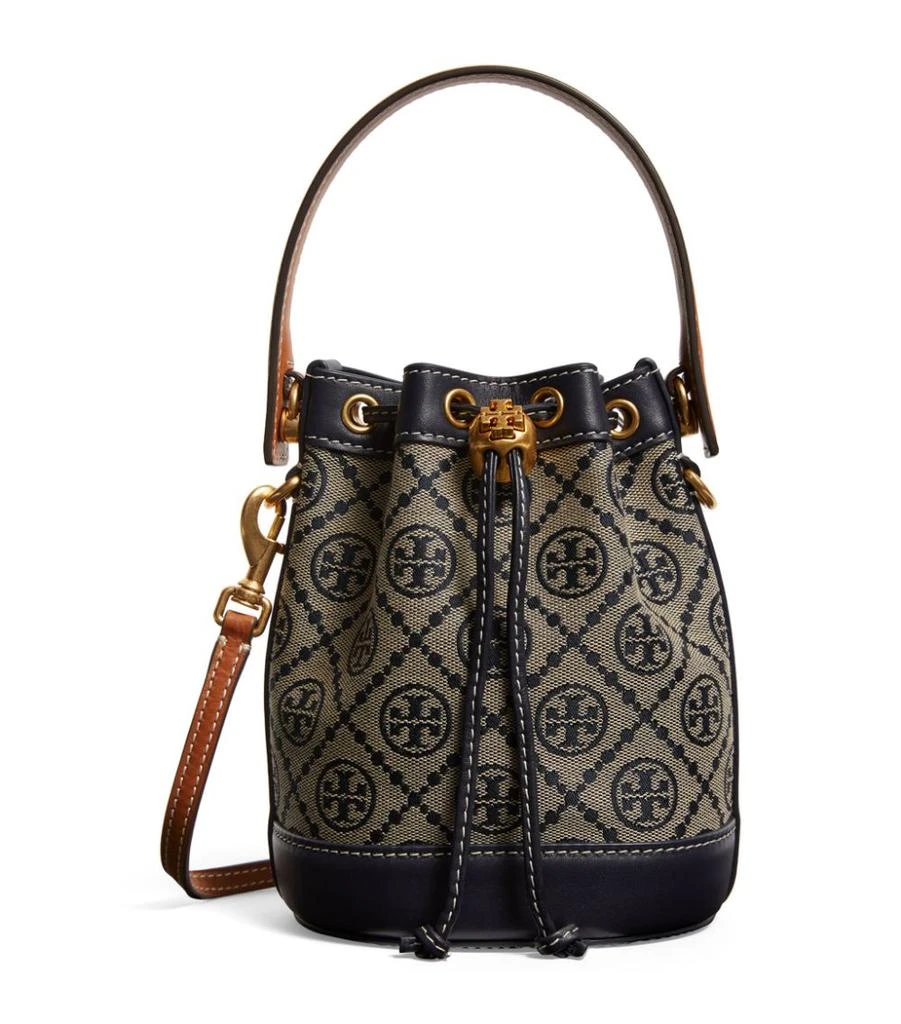 商品Tory Burch|Mini Jacquard T Monogram Bucket Bag,价格¥4011,第1张图片