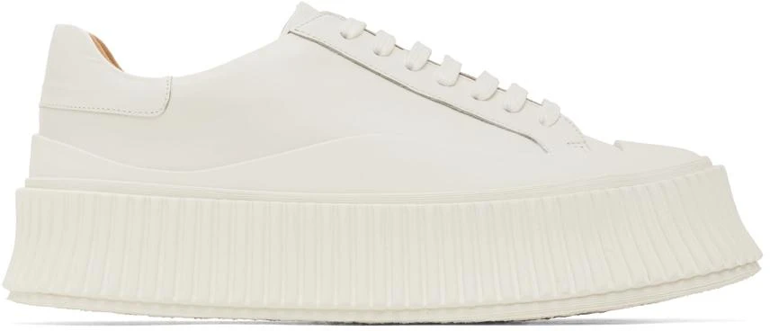 商品Jil Sander|Off-White Agnellato Oversize Sole Sneaker,价格¥2086,第1张图片