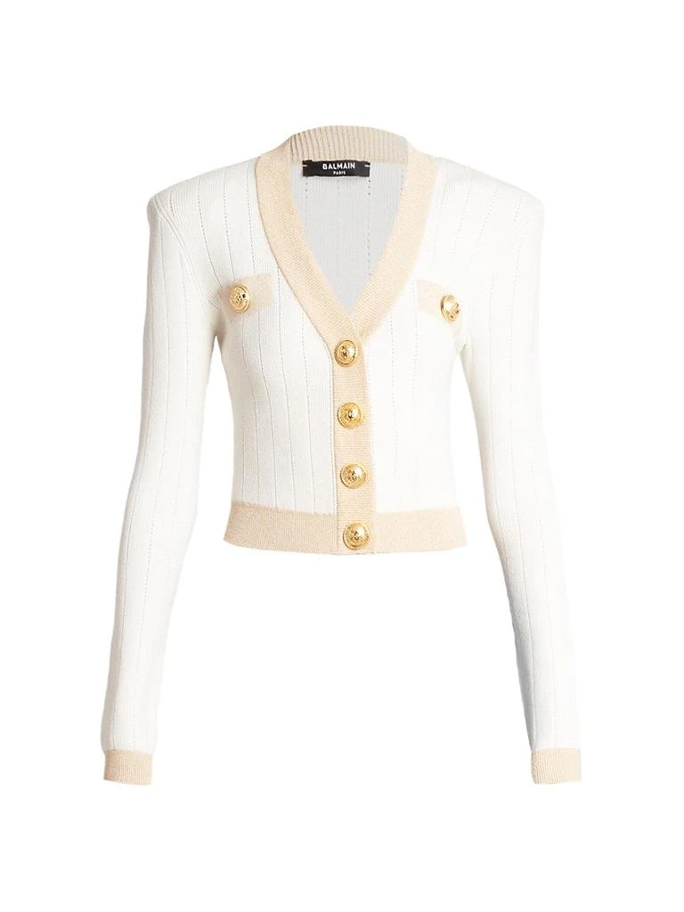 商品Balmain|Glittery Button-Front Cardigan,价格¥6759,第1张图片