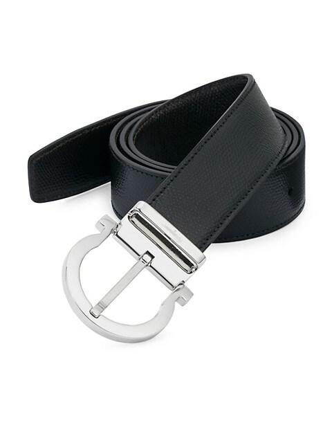 商品Salvatore Ferragamo|Adjustable & Reversible Gancio Buckle Belt,价格¥3622,第1张图片