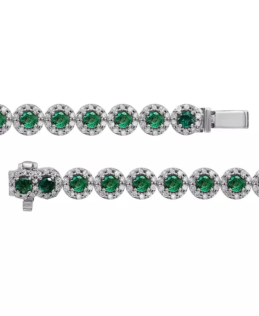 商品Macy's|Sapphire (5-1/2 ct. t.w.) & Diamond (3 ct. t.w) Tennis Bracelet in 14k White Gold (Also in Ruby and Emerald),价格¥29986,第5张图片详细描述
