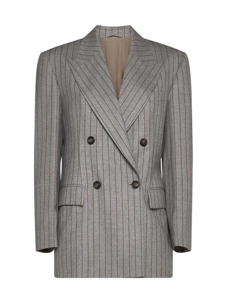 商品Brunello Cucinelli|Brunello Cucinelli Coats & Jackets in Taupe/Tabacco,价格¥19972,第1张图片