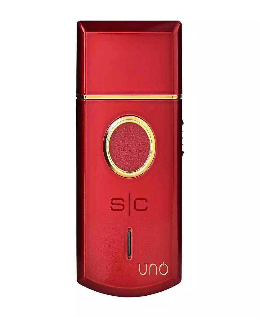 Uno Travel Sized Single USB Rechargeable Mens Foil Shaver with Cap- Red 商品