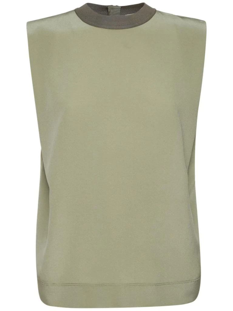 商品AGNONA|Sleeveless Crêpe De Chine Top,价格¥2089,第1张图片