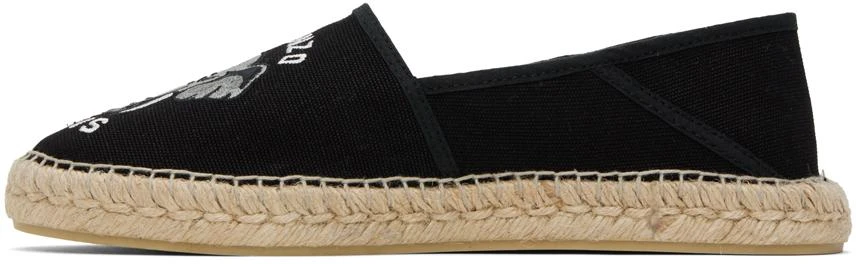 商品Kenzo|Black Kenzo Paris Elephant Embroidered Canvas Espadrilles,价格¥929,第3张图片详细描述