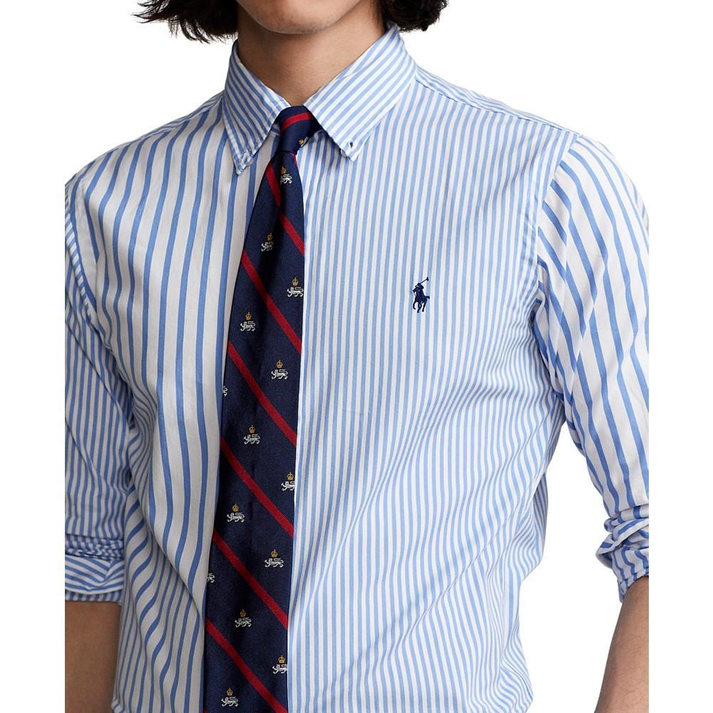 商品Ralph Lauren|Men's Classic-Fit Striped Poplin Fun Shirt,价格¥552,第5张图片详细描述