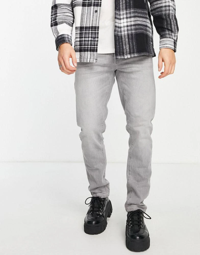 商品Topman|Topman slim jeans in light grey,价格¥132,第2张图片详细描述