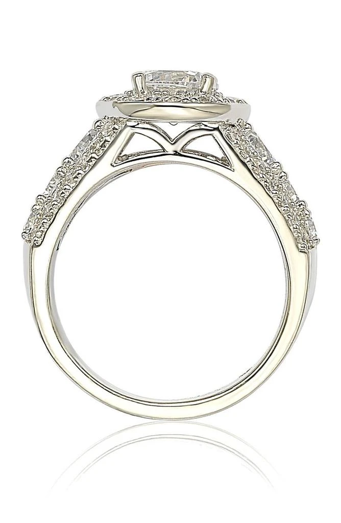 商品Suzy Levian|Sterling Silver White CZ Engagement Ring,价格¥747,第4张图片详细描述