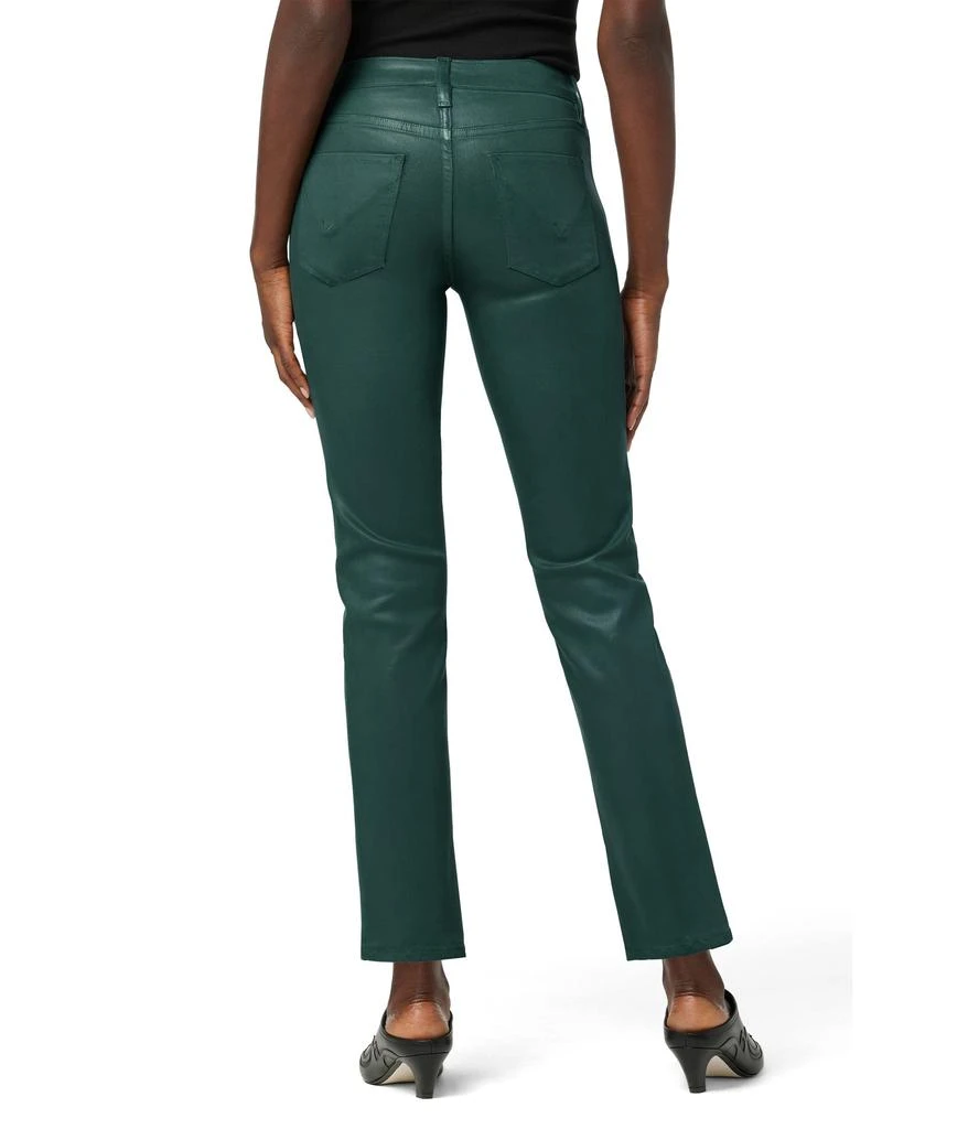 商品Hudson|Nico Mid-Rise Straight Ankle w/ Slit in Coated Forest Walk,价格¥1567,第3张图片详细描述