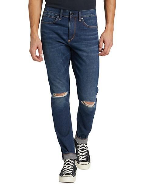 商品Rag & Bone|Fit 1 Aero Stretch Distressed Jeans,价格¥1140,第5张图片详细描述