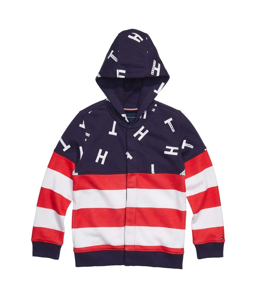 商品Tommy Hilfiger|Jules Magnetic Front Closure Hoodie (Little Kids/Big Kids),价格¥396,第1张图片