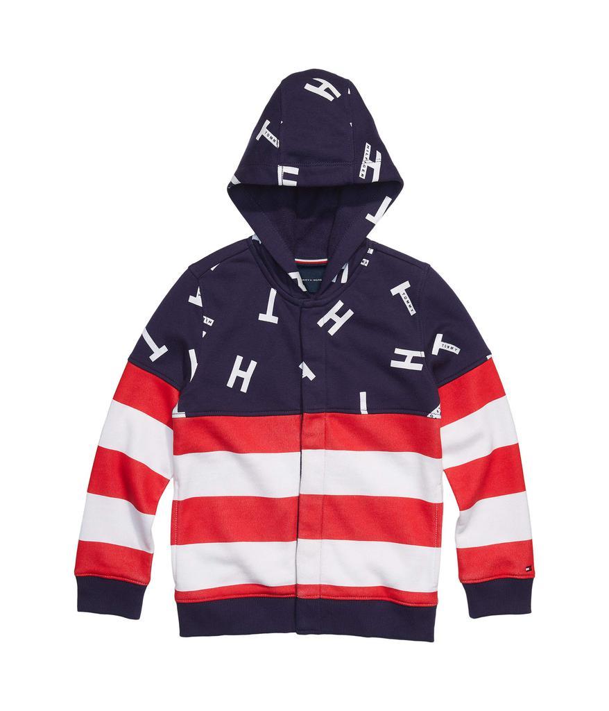 商品Tommy Hilfiger|Jules Magnetic Front Closure Hoodie (Little Kids/Big Kids),价格¥338,第1张图片