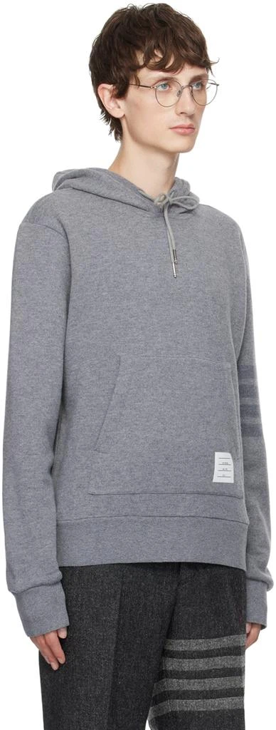 商品Thom Browne|Gray 4-Bar Hoodie,价格¥8005,第2张图片详细描述