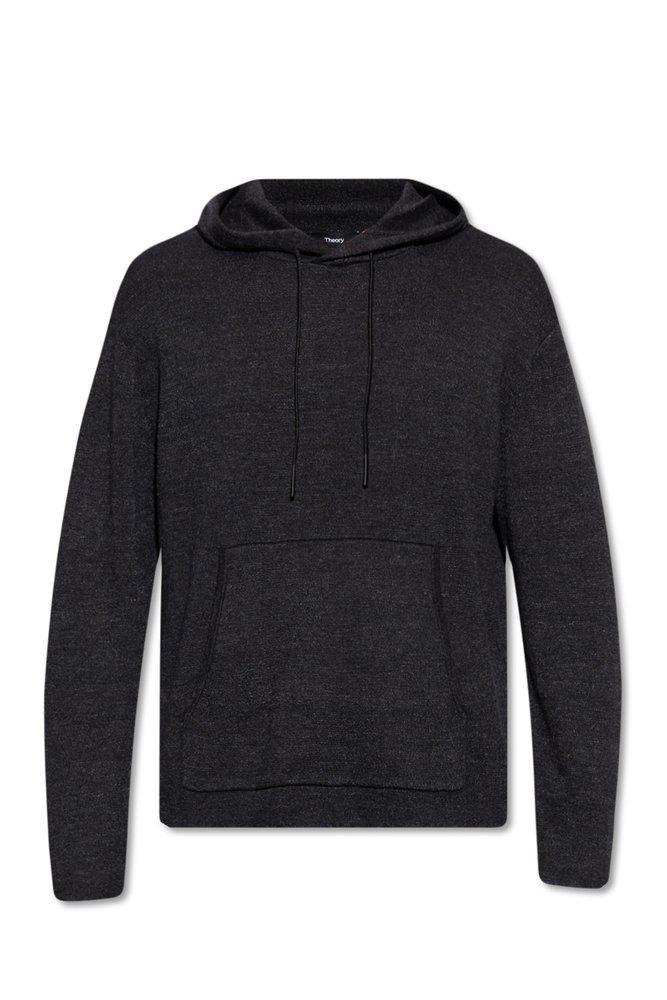 商品Theory|Theory Long-Sleeved Drawstring Knitted Hoodie,价格¥832,第1张图片