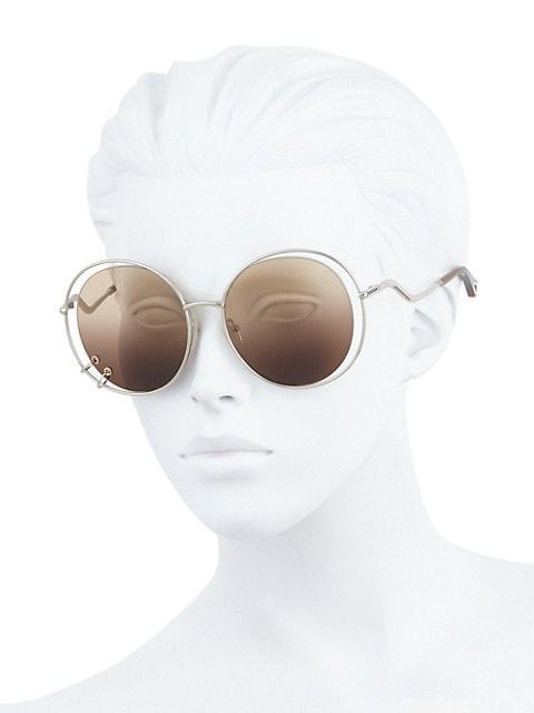 商品Chloé|Wendy 59MM Round Sunglasses,价格¥3519,第6张图片详细描述