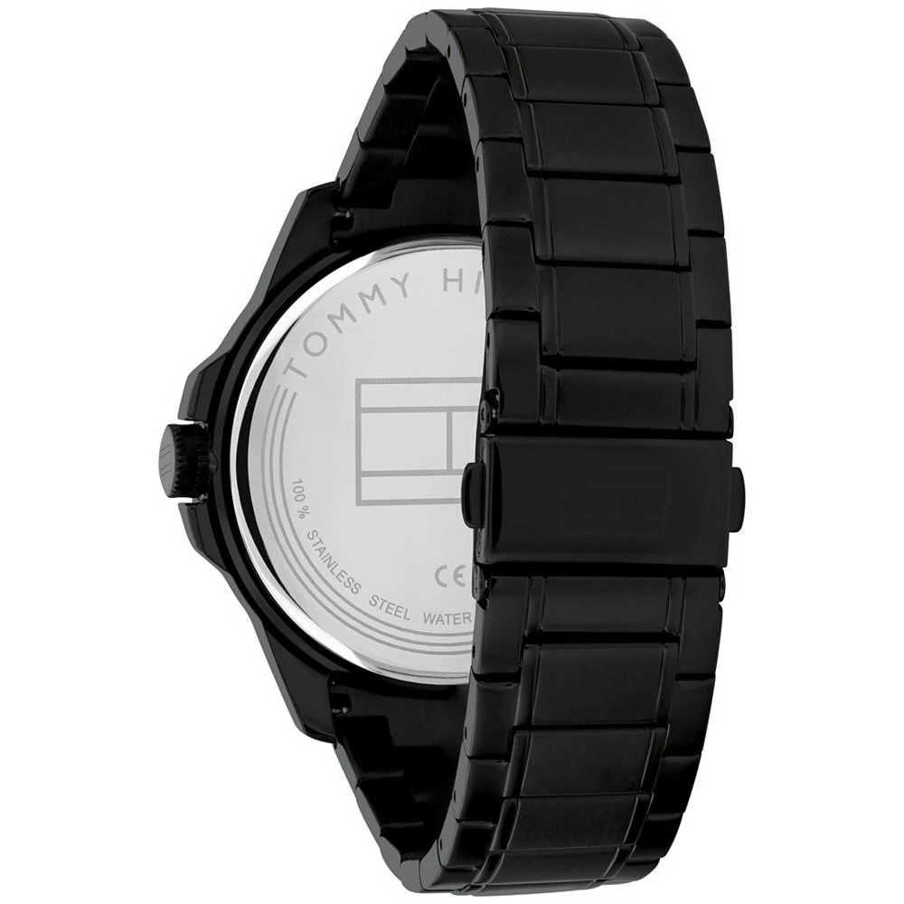 商品Tommy Hilfiger|Men's Black-Tone Stainless Steel Bracelet Watch 46mm, Created for Macy's,价格¥880,第3张图片详细描述