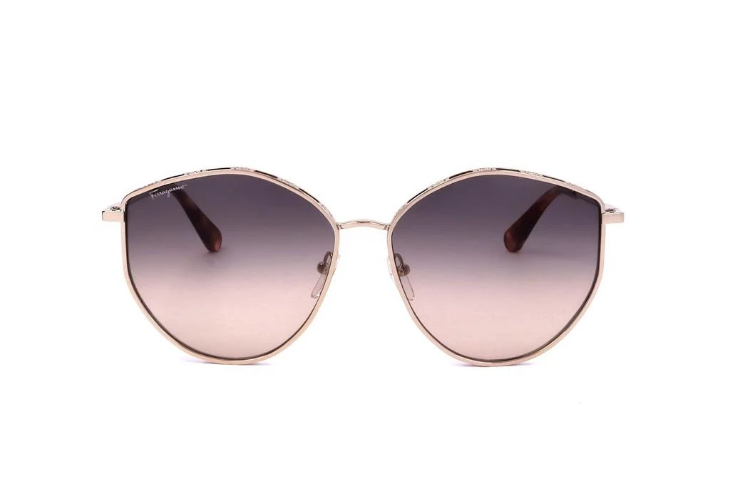 商品Salvatore Ferragamo|Salvatore Ferragamo Eyewear Oval Frame Sunglasses,价格¥1889,第1张图片