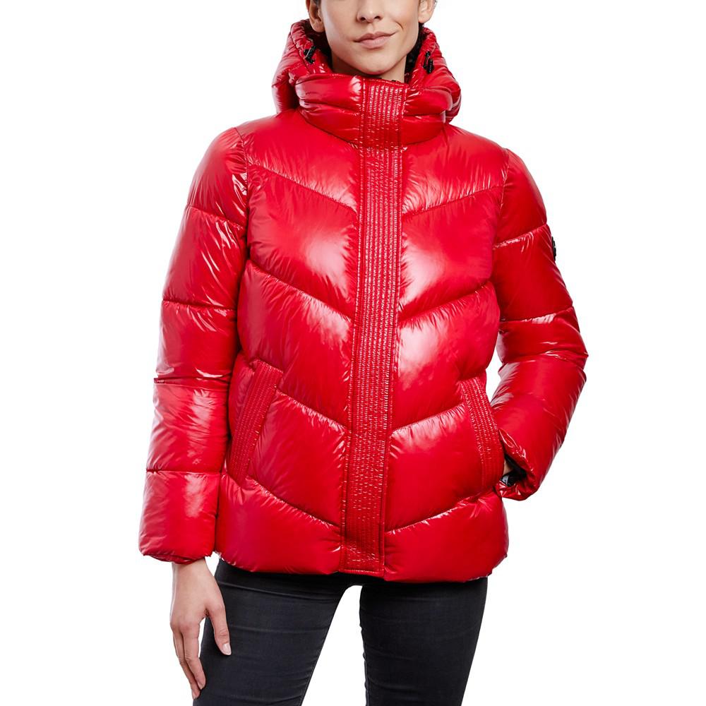 Women's Shine Hooded Puffer Coat商品第1张图片规格展示