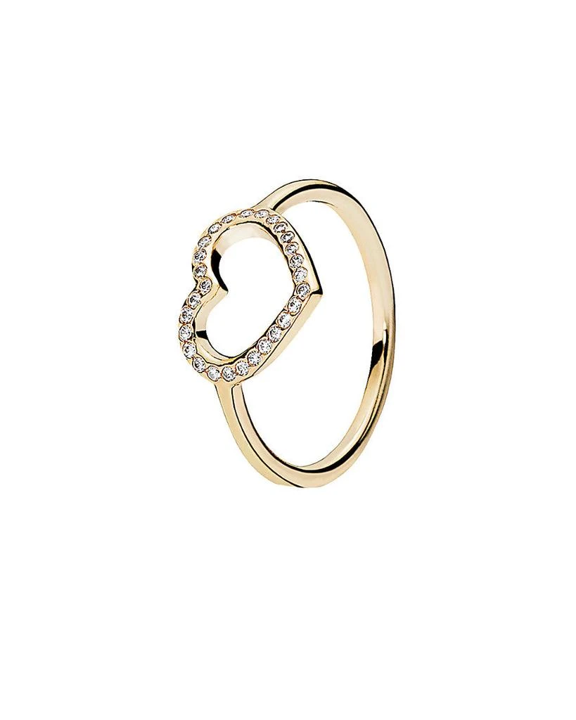 商品PANDORA|PANDORA Captured Heart 14K CZ Ring,价格¥1189,第1张图片