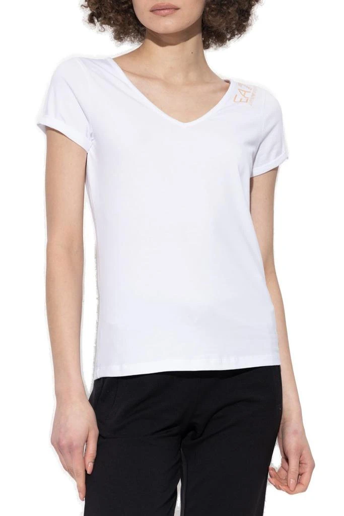 商品Emporio Armani|Ea7 Emporio Armani Logo-Printed V-Neck T-Shirt,价格¥115,第2张图片详细描述