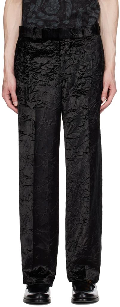 商品Versace|Black Straight-Leg Trousers,价格¥10915,第1张图片