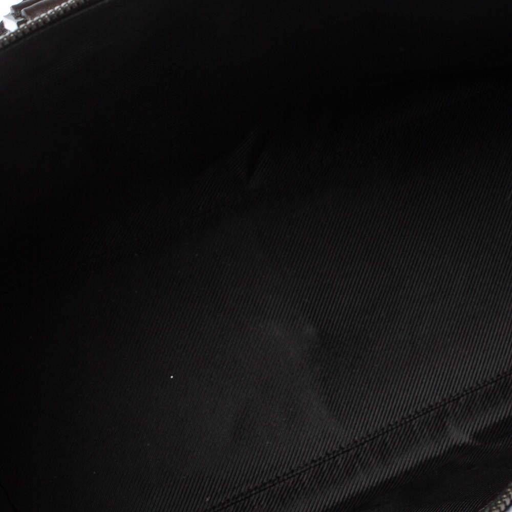 Gucci Dark Brown Leather Zip Satchel商品第7张图片规格展示