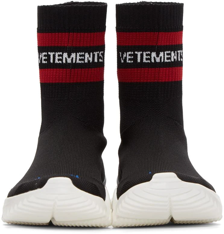 商品Vetements|Black Reebok Edition Sock Pump High-Top 运动鞋,价格¥6622,第4张图片详细描述