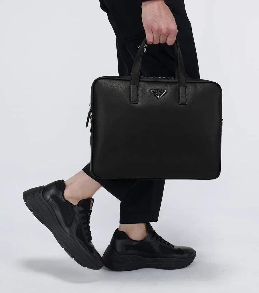 商品Prada|Saffiano leather briefcase,价格¥18627,第2张图片详细描述