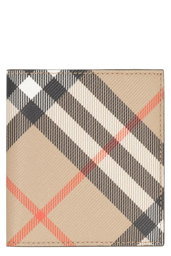 商品Burberry|Burberry Check Print Wallet,价格¥2222,第1张图片