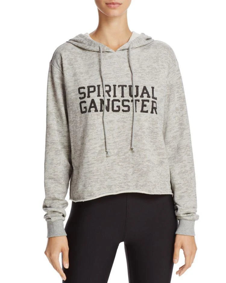 商品Spiritual Gangster|Spiritual Gangster Varsity Cropped Hoodie - 100% Exclusive,价格¥556,第1张图片