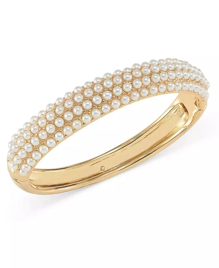 商品Charter Club|Gold-Tone Imitation Pearl Bangle Bracelet, Created for Macy's,价格¥137,第1张图片