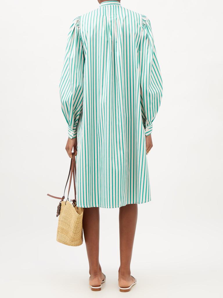 Yseult striped cotton-twill shirt dress商品第5张图片规格展示