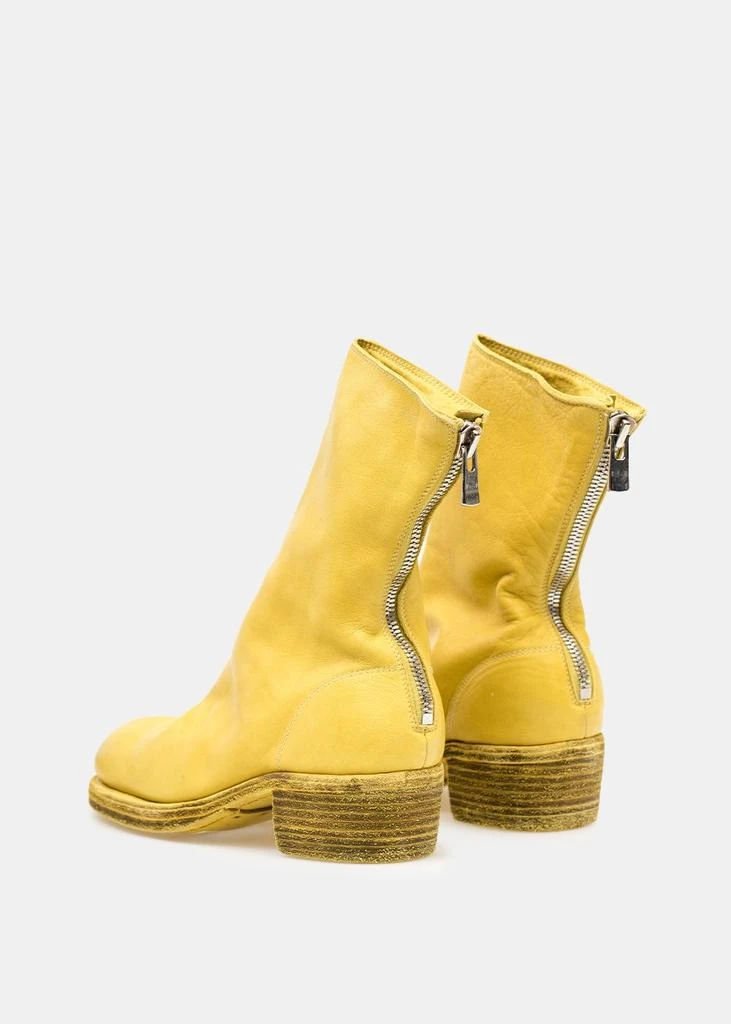 商品guidi|Guidi Yellow 788Z Back Zip Boots,价格¥5599,第4张图片详细描述