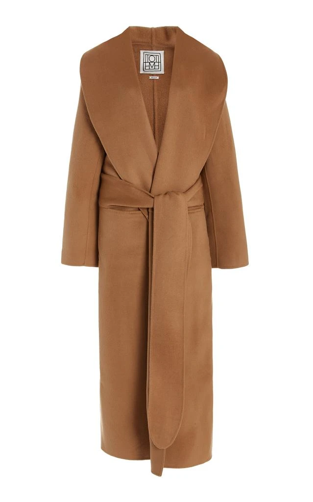 商品Totême|Toteme - Women's Belted Wool Robe Coat - Brown - EU 34 - Moda Operandi,价格¥10864,第1张图片