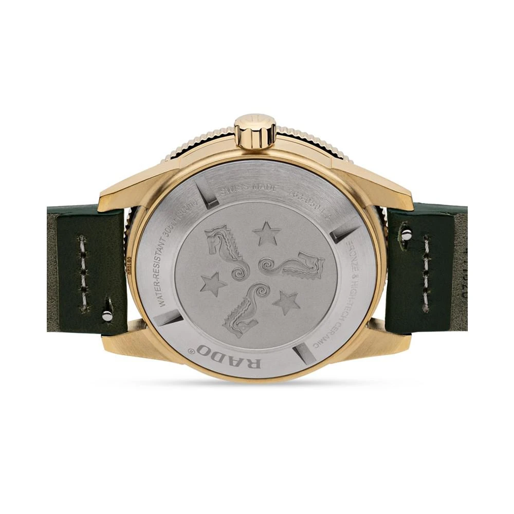 商品Rado|Captain Cook Men's Automatic Green Stainless Steel Strap Watch 42 mm,价格¥21329,第2张图片详细描述