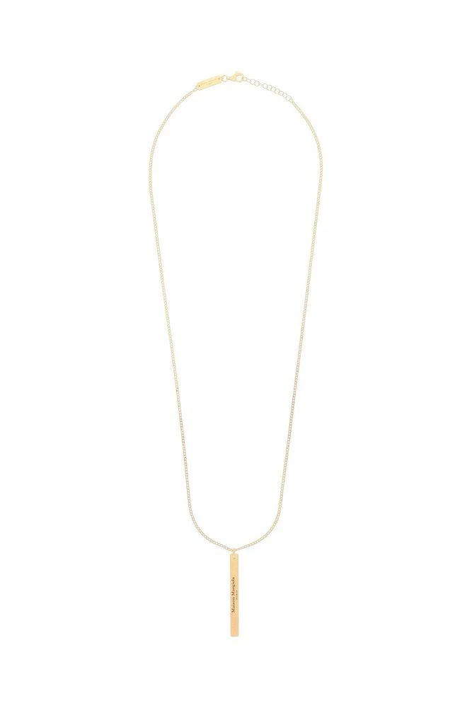 商品MAISON MARGIELA|Maison Margiela Logo Engraved Pendant Necklace,价格¥2534,第1张图片