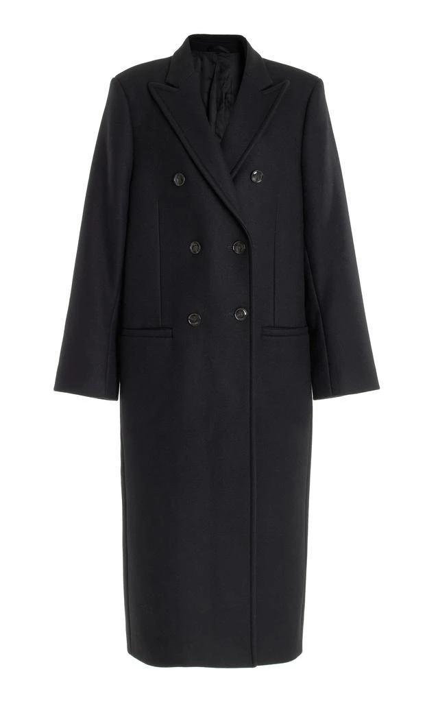 商品Totême|Toteme - Women's Double-Breasted Wool Overcoat - Black - EU 36 - Moda Operandi,价格¥6111,第1张图片