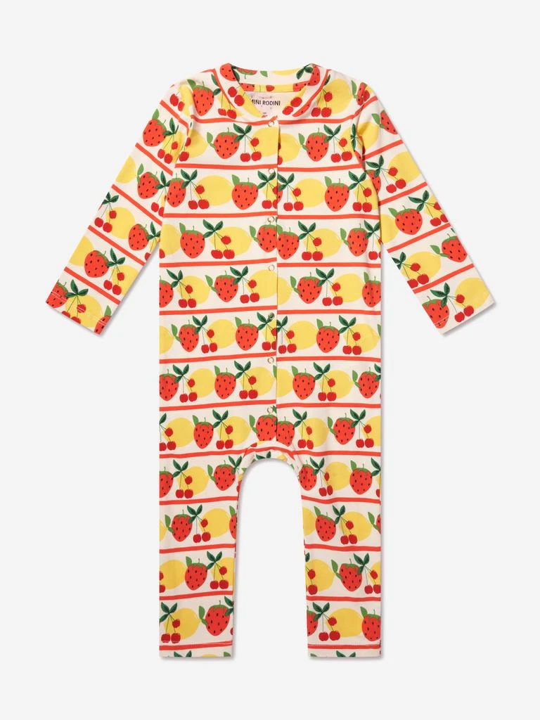 商品Mini Rodini|Baby Fruits Jumpsuit in Multicolour,价格¥221,第1张图片
