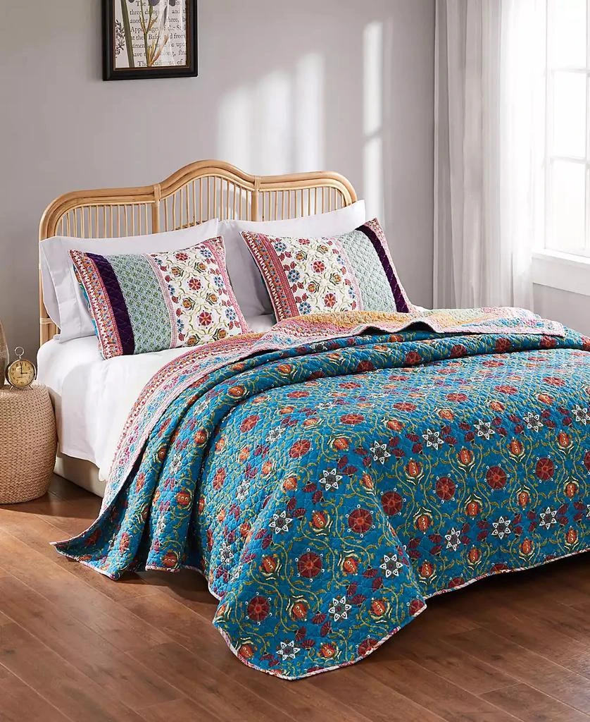商品Macy's|Thalia Cotton Reversible 5 Piece Quilt Set,价格¥3359,第2张图片详细描述
