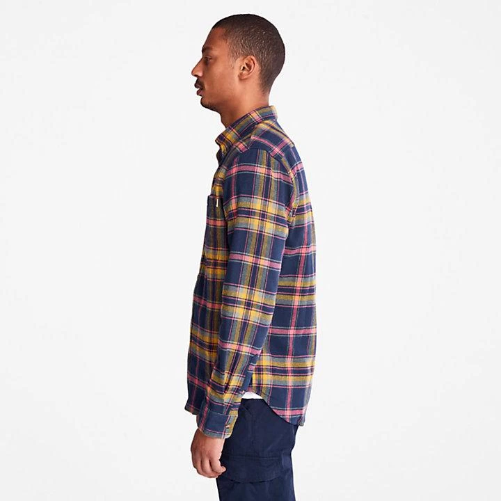 商品Timberland|Heavy Flannel Check Shirt for Men in Navy,价格¥525,第4张图片详细描述