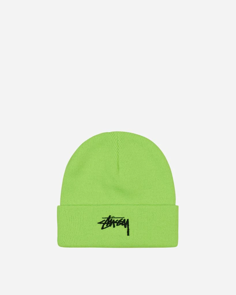 商品STUSSY|Stock Cuff Beanie Fluo Green,价格¥325,第1张图片